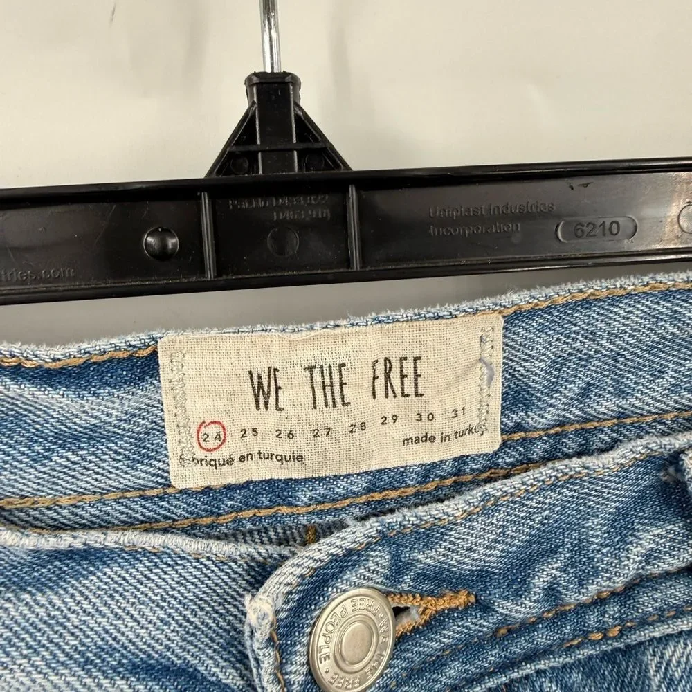 We The Free Womens Maggie Mid Rise Straight Leg Jeans Size 24